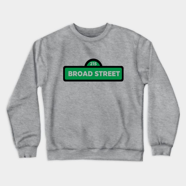 Broad Street - Eagles Crewneck Sweatshirt by High N Wide